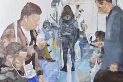 Enzo-MAURI-Scena-di-vita-quotidiana-a-Roma-olio-su-tela-80x100